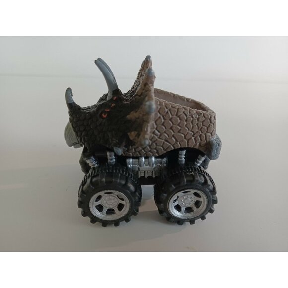 Dino Baby Pull Back Car Brown Vehicle Toy with Big Tire Wheels Toys For Kids - Picture 6 of 12